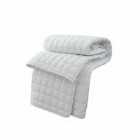Quilted Mattress Protector Breathable Quilted Mattress Pad Skin Friendly Padded Bed Topper for Hotel, Guesthouse, Dorm Room
