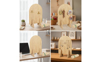 Pegboard Display Wooden Stand Wooden Pegboard Stand Tabletop for Crafters, Collectors, Craft Fairs, Boutiques
