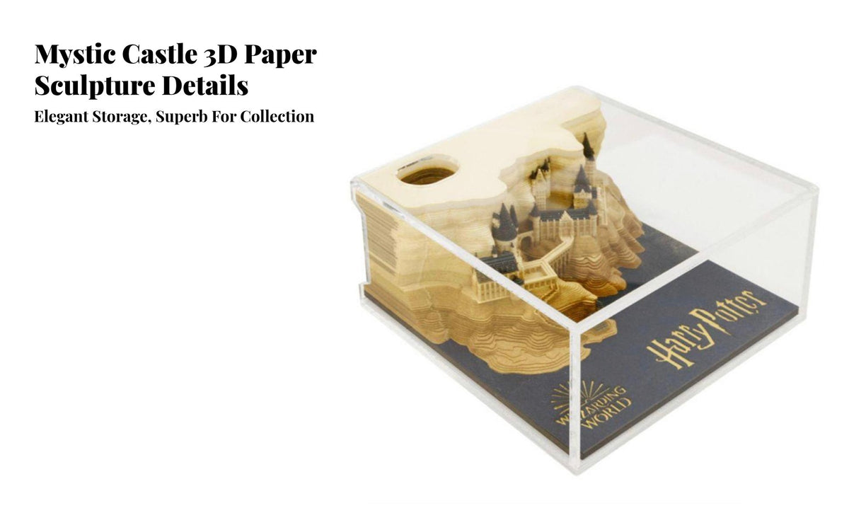 Dimensional Paper Craft Memo Pad Creative Gift Paper Carving Art Notepad Multi-Functional Paper Carving Memo Block for Collectors, Collectors