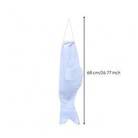 DIY Paintable Carp Streamer Blank Carp Flag Hanging Loop Koinobori Flag Tapered Tail