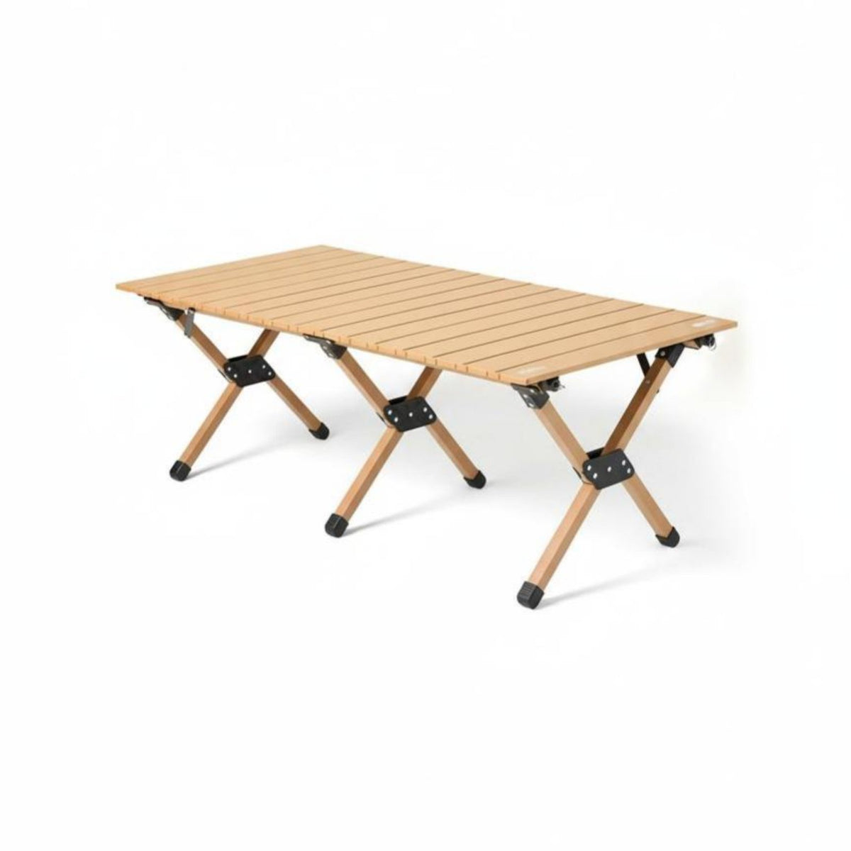 Roll-Top Table with Folding Chairs Foldable Camping Dining Set space-saving Storage