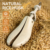 Eco-Friendly Adjustable Shoe Stretcher Made of Rice Husk Polymer Plastic, Unisex