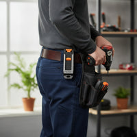 Foldable Tool Bag Belt Clip with Rotating Buckle Industrial Belt Clip with Guard Plate Easy Install Reliable for Electricians, Construction Sites