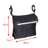 Walkers Rear Bag Multiple Pockets Organizer Bag Lightweight Mobility Aid Accessory Hanging Storage Pouch for Hospital, Rehabilitation