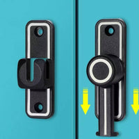 Push-Pull Door Bolt Glow in the Dark Sliding Door Lock Anti-Unauthorized Entry Flip Latch Lock for Toilet