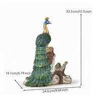 Peacock Vino Rack Ornate Peacock Vino Holder Eye-Catching for Home Bar