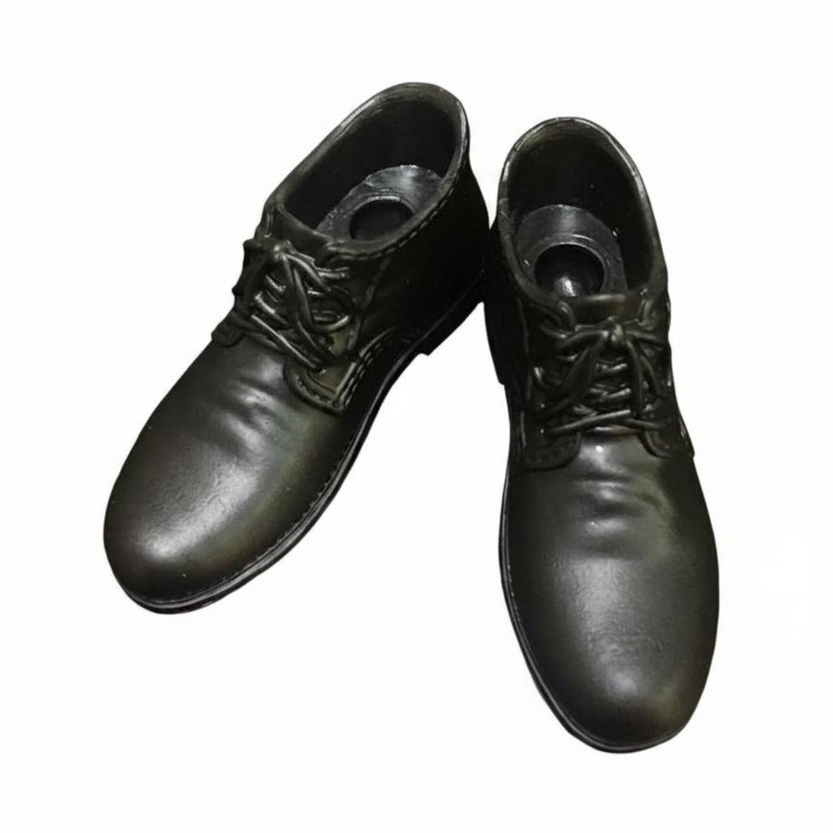 Miniature Boots with Laces 1/6 Scale Figure Boots Leather-Like Footwear for Customizers, Collectors