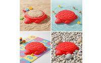 Plastic Turtle Sandbox Textured Play Basin with Lid Large Sandpit Low-Height for Children, Toddlers, Kindergarten, Playroom, Backyard