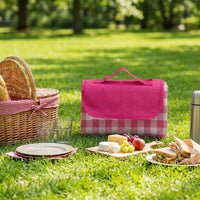 Picnic Blanket and Waterproof Camping Mat for Adults Summer Essentials, Oxford Cloth Beach Blanket with Carrying Handle, Sandproof Beach Mat
