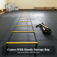 Long-Lasting Agility Ladder Flexible Speed Training Ladder Wear-Resistant Fitness Gear Lightweight for Children, Athletes