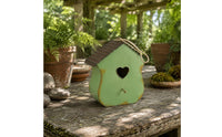 Metal Birdhouse Indoor and Outdoor Use Hanging Birdhouse Gift Idea Pet Shelter for Garden, Patio