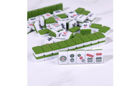 Mini Mahjong Set Lightweight Mini Chinese Mahjong Set Long-Lasting Sleek Feel for Travelers, Camping