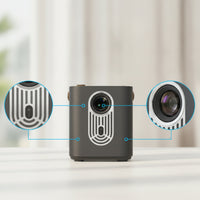 Portable Display Device with Strap Compact Display Device with Built-in Apps Smart Rechargeable for Travelers, Students, Bedroom