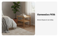 2-Tier End Table Nordic Design 2-Tier Storage Table Multi-Functional