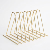 Adjustable Metal Bookends, Black, 11-Grid Elastic Design
