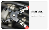 Car Water Pipe Clamp Tool Heavy Duty Hose Clamp Plier Locking Mechanism Flat Band Hose Pliers for Mechanics, DIY Enthusiasts