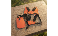 Double Shoulder Harness Padded Trimmer Strap with Waist Pad Adjustable for Farm