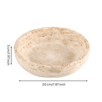 Decorative Bowl Artisanal Rustic Centerpiece Bowl Minimalist Catchall Tray for Coffee Table