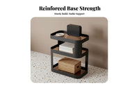 2-Tier Nightstand Space-Saving 2-Tier Accent Table adaptable Use for Dorm Room