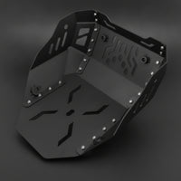 Sturdy Motorcycle Engine Lower Skid Plate High-Strength Motorcycle Skid Plate Ventilated Lower Engine Guard Rigid for Adventure Riders, off-Highway, Gravel Roads