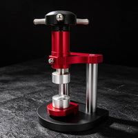1 Piece Watch Case Press Tool Vertical Rotary Bench-top Press Central Shaft Multiple Die Inserts Suitable for Watch Repair DIY Projects