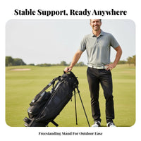 Golf Stand Bag Portable Golf Carry Bag with Stand Triangular Stability Athletic Gear for Golfers, Driving Range