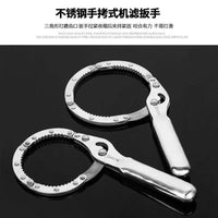 Chrome Vanadium Steel Cap-Type Oil Filter Wrench Set