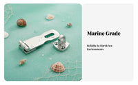 Seaworthy Grade Padlock Hasp Padlockable Rotating Safety Door Hasp Stainless Steel Boat Door Latch for Outdoor