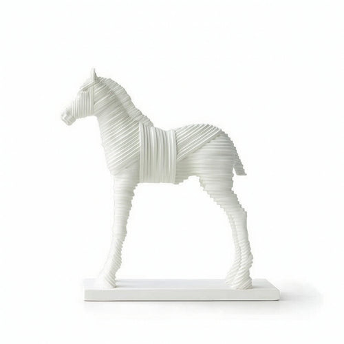 Horse Sculpture Abstract Horse Figurine Modern for Office Desk, Art Collectors
