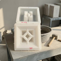 Concrete Hollow Brick Form White Building Supply Long-Lasting