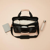 Multi-Pocket Canvas Diaper Tote Portable Crossbody Diaper Bag Lightweight Baby Travel Tote Easy to Clean for Shopping