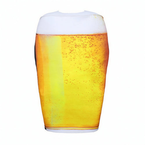 Beer Mug Costume Printed Beer Stein Costume Lightweight for Halloween, Cosplay