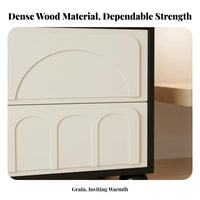 dual-level cumulusShaped Nightstand Modern Minimalist 2-Tier Accent Table