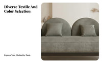 rustic-modern & aesthetic cumulusShaped Settee Creamy artistic Sofa Minimalist Design Couch natural Shape for Interior Designers, Apartment Dwellers, Reception Area, Clothing retail space, spa, Small areas