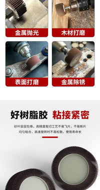 Flap Wheel with Shank, Abrasive Sanding Wheel for Polishing and Deburring