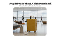 crackerTextured Luggage Telescopic Handle Trolley Case TSA Approved Lock