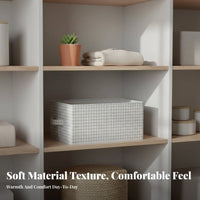 Foldable textile Box fold-flat Design Closet Organizer particulate matterresistant for Dorm Room