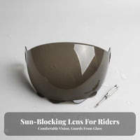 Crystal Clear Vision Helmet Face Visor Anti-Fog Lens Easy Installation Anti-Fog Helmet Visor Ultra Clear Scratch Resistant for Null