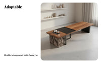 Integrated Beverage Ceremony Table Simple Asymmetrical Design Artistic Household Furniture Modern Minimalist Design for Business Owners, Living Room