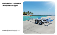 Inflatable Boat Trailer Hot Galvanized Boat Trailer Towing Equipment for Assistance Teams, Fishermen, Coastal Areas, Lakeside