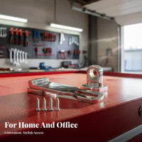 Rotating Opening Hasp Latch Stainless Steel Hasp and Staple Turning Padlock Opening Mount 360° Rotatable for Cabinet