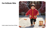 Children's Coat, Cartoon Pattern, Winter Thick Jacket, Chinese Style, Unisex, New Year Infant Tang Suit