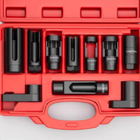 O2 Sensor Removal Tool Kit Universal Fit Air-Fuel Sensor Socket Set for DIYers