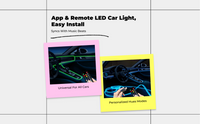 RGB car LED strip, app control