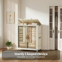 Foldable layering Bin Foldable Design Storage Box double Opening for Homeowners