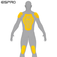 ESPRO摩托车骑行服内置护具CE2级吸震防摔慢回弹护背护肩护膝护
