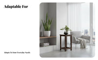 Modern Design 2-Tier C-Shaped End Table Multi-Functional Plant Stand Space-Saving Household Furniture Stable design for Apartment Dwellers, Homeowners, Students, Living Room, Bedroom, Small Spaces, Next to Sofa