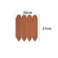 Plastic Border Fence Weather Resistant Flower Bed Edging Resistant for Yard