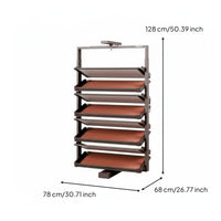 Rotating Shoe Rack Large Capacity Rotating Shoe Organizer Space Saving Cabinet Insert for Apartment Dwellers, Homeowners, Entryway, Hallway, Mudroom