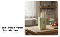 Funny Creature Holder Multipurpose Design and Utensil Holder Easy to Clean Multi-Compartment